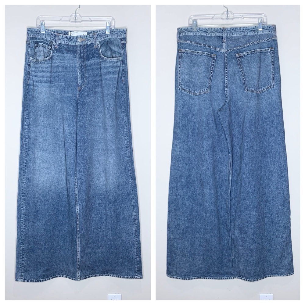 NEW Rag & Bone Miramar Sofie Wide Leg Pant (Sz 33) Cotton Terry Sweatpant Kimber - Picture 5 of 15